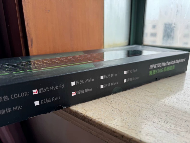 【闲置键盘】HP惠普K10G真机械键盘电竞游戏专用电脑有线办公青轴 买来没用过 盒子贴膜全都在 只是买的时间长了些 二手商品默认有瑕疵 99新 可以直接联系